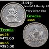 Image 1 : 1844-p Seated Liberty Quarter 25c Grades Choice AU/BU Slider
