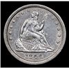 Image 2 : 1844-p Seated Liberty Quarter 25c Grades Choice AU/BU Slider