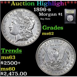 ***Auction Highlight*** 1896-s Morgan Dollar $1 Graded Select Unc By USCG (fc)