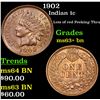 Image 1 : 1902 Indian Cent 1c Grades Select+ Unc BN