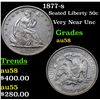 Image 1 : 1877-s Seated Half Dollar 50c Grades Choice AU/BU Slider