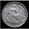 Image 2 : 1853-p Seated Liberty Half Dime 1/2 10c Grades Choice AU/BU Slider