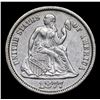 Image 2 : 1877-p Seated Liberty Dime 10c Grades Choice AU/BU Slider