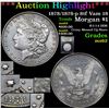 Image 1 : ***Auction Highlight*** 1878/1878-p 8tf Vam 18 Morgan Dollar $1 Graded Select Unc By USCG (fc)