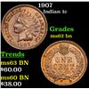 Image 1 : 1907 Indian Cent 1c Grades Select Unc BN