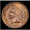 Image 2 : 1907 Indian Cent 1c Grades Select Unc BN