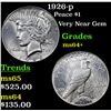 Image 1 : 1926-p Peace Dollar $1 Grades Choice+ Unc