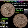 Image 1 : ***Auction Highlight*** 1817 15 Stars Mint Error Coronet Head Large Cent 1c Graded vf++ By USCG (fc)