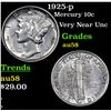 Image 1 : 1925-p Mercury Dime 10c Grades Choice AU/BU Slider