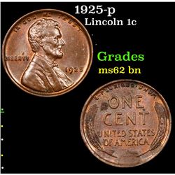 1925-p Lincoln Cent 1c Grades Select Unc BN