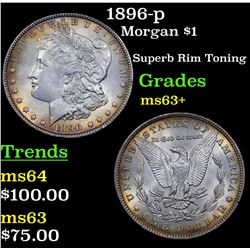 1896-p Morgan Dollar $1 Grades Select+ Unc