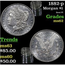 1882-p Morgan Dollar $1 Grades Select Unc