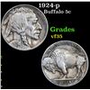 Image 1 : 1924-p Buffalo Nickel 5c Grades vf++