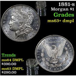 1881-s Morgan Dollar $1 Grades Select Unc+ DMPL