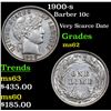 Image 1 : 1900-s Barber Dime 10c Grades Select Unc