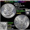 Image 1 : ***Auction Highlight*** 1894-s Morgan Dollar $1 Graded Select Unc By USCG (fc)
