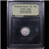 Image 4 : *Highlight Of Entire Auction* 1797 15 Stars LM-1 V-2b Draped Bust 1/2 10c Graded vf++ By USCG (fc)