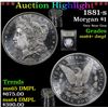 Image 1 : ***Auction Highlight*** 1881-s Morgan Dollar $1 Graded Choice Unc+ DMPL By USCG (fc)