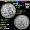 Image 1 : ***Auction Highlight*** 1901-s Morgan Dollar $1 Graded Select Unc By USCG (fc)