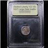 Image 4 : ***Auction Highlight*** 1837 Large Date Seated Liberty Half Dime 1/2 10c Graded GEM++ Unc By USCG (f