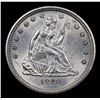 Image 2 : ***Auction Highlight*** 1860-p Seated Liberty Quarter 25c Graded Choice+ Unc By USCG (fc)
