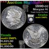 Image 1 : ***Auction Highlight*** 1890-cc Morgan Dollar $1 Graded Select Unc DMPL By USCG (fc)