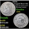 Image 1 : 1834 Capped Bust Half Dollar 50c Grades xf+
