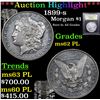 Image 1 : ***Auction Highlight*** 1899-s Morgan Dollar $1 Graded Select Unc PL By USCG (fc)
