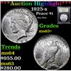 Image 1 : ***Auction Highlight*** 1925-s Peace Dollar $1 Graded Select+ Unc By USCG (fc)