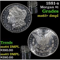 1881-s Morgan Dollar $1 Grades Select Unc+ DMPL