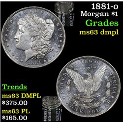 1881-o Morgan Dollar $1 Grades Select Unc DMPL