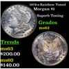 Image 1 : 1878-s Rainbow Toned Morgan Dollar $1 Grades Select Unc