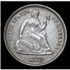 Image 2 : 1872-p Seated Liberty Half Dime 1/2 10c Grades Choice AU