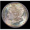 Image 2 : 1880-s Rainbow Toned Morgan Dollar $1 Grades Choice Unc