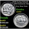 Image 1 : 1936 Long Island Old Commem Half Dollar 50c Grades Choice+ Unc