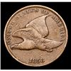 Image 2 : 1858 sl Flying Eagle Cent 1c Grades vf++