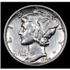 Image 2 : 1942-d Mercury Dime 10c Grades Choice AU