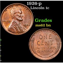 1926-p Lincoln Cent 1c Grades Select Unc BN