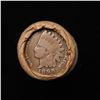 Image 2 : Mixed small cents 1c orig shotgun roll, 1920-d Wheat Cent, 1898 Indian Cent other end