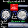Image 1 : Buffalo Nickel Shotgun Roll in Old Bank Style 'Bell Telephone'  Wrapper 1925 & d Mint Ends