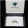 Image 3 : Sterling Silver mm Emerald 3 Strand Eng Ring size 6