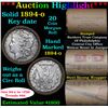 Image 1 : ***Auction Highlight*** Full solid Key date 1894-o Morgan silver dollar roll, 20 coins (fc)