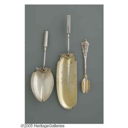 Three Gorham and Sharp Silver Serving Pieces Three American Silver Serving Pieces