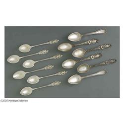 Twelve American Silver Demitasse Spoons Twelve American Silver Demitasse Spoons