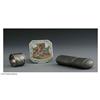 Image 1 : A Continental Cigar Case, Compact & Napkin Ring A Continental Cigar Case, Compact and Napkin Ring