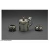 Image 1 : Mexican Silver Honey Pot & Open Salt and Pepper A Mexican Silver Honey Pot and Open Salt and Pepper