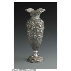 A Loring, Andrews Silver Vase An American Silver Vase