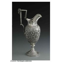 An S. Kirk Silver Ewer, c.1830 An American Silver Ewer