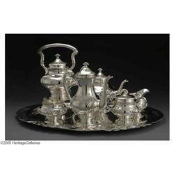 A Tuttle Silver Tea and Coffee Service An American Silver Tea and Coffee Service