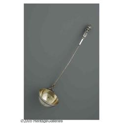 A Browne & Spalding Silver Ladle An American Silver Ladle